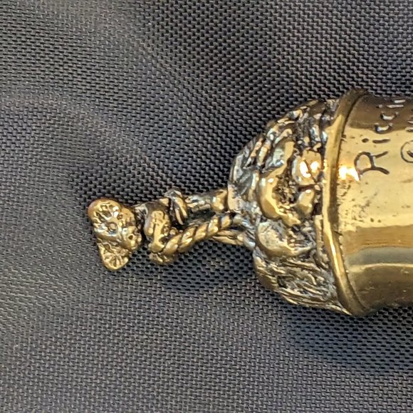 Artisan Handcrafted VTG Daniel Riccio 1984 Bronze Bears Bell. Calling collectors - Picture 15 of 16